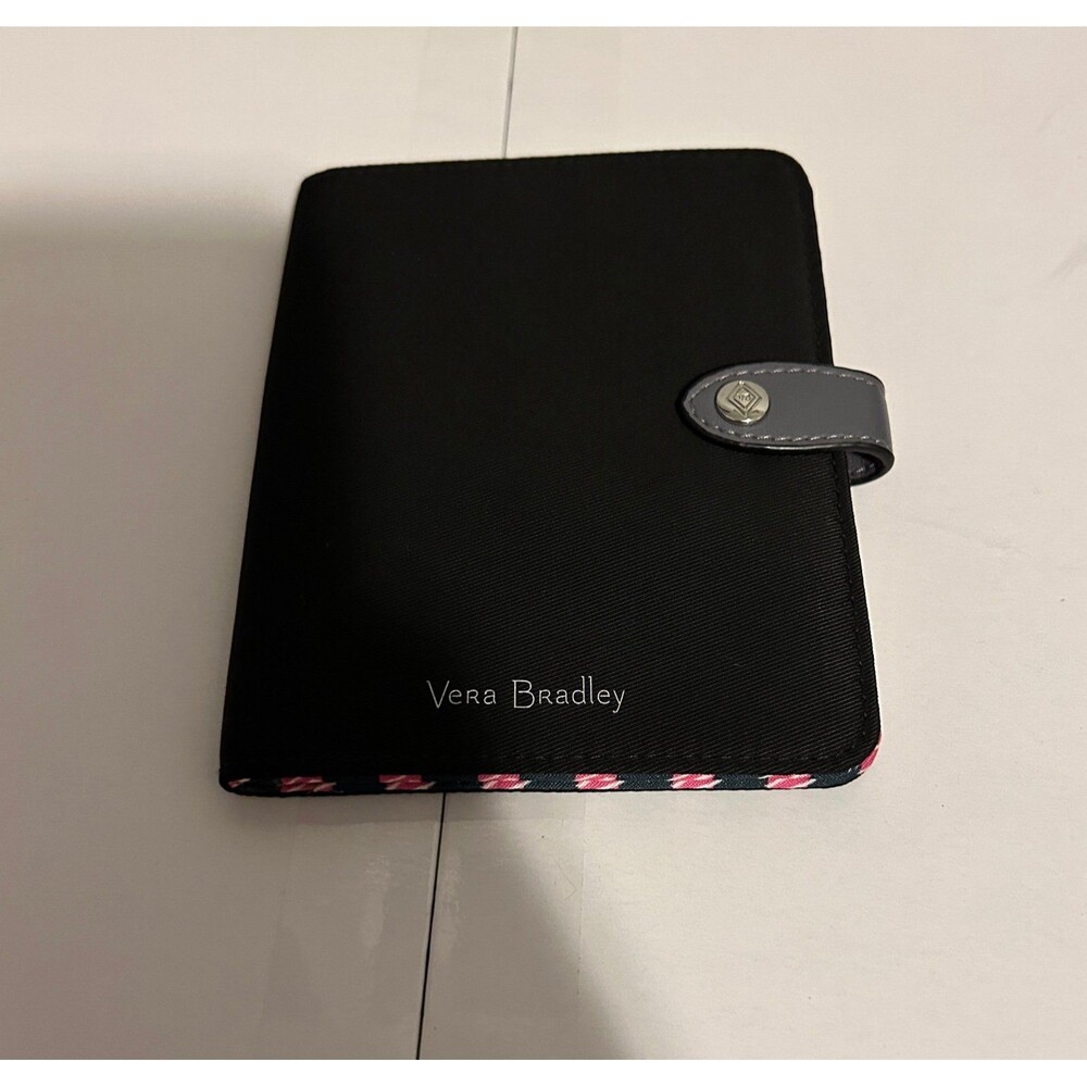 Vera Bradley Black Passport Wallet i